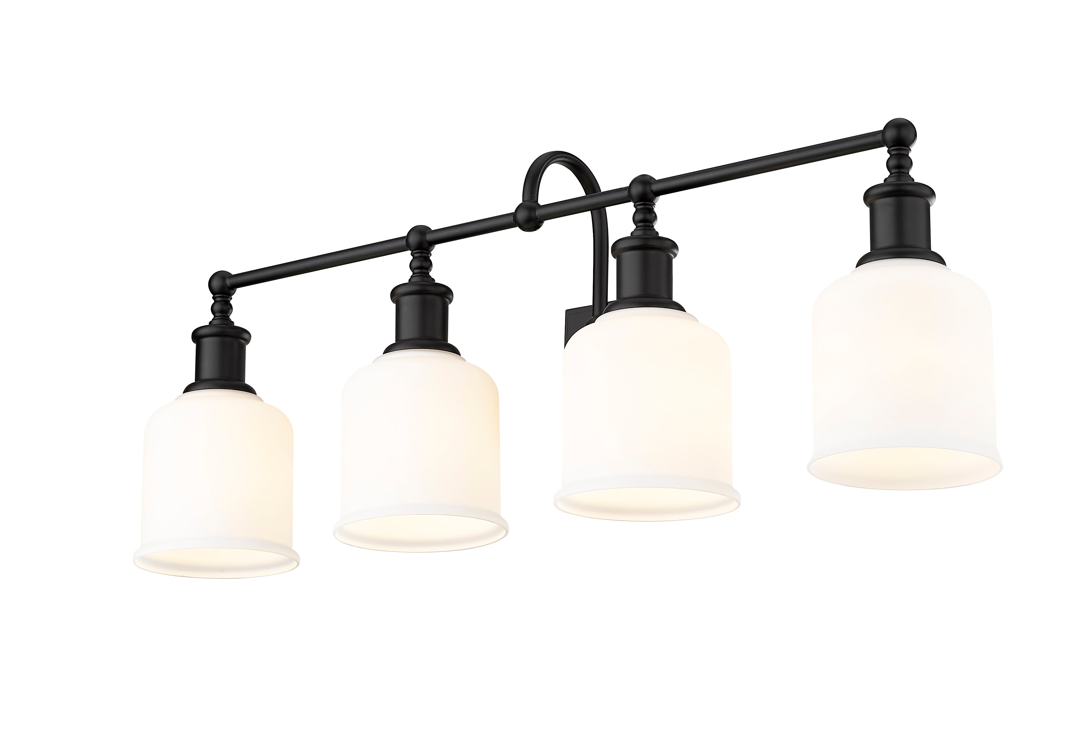 BRYANT Murale salle de bain Noir - 733-4V-MB | Z-LITE