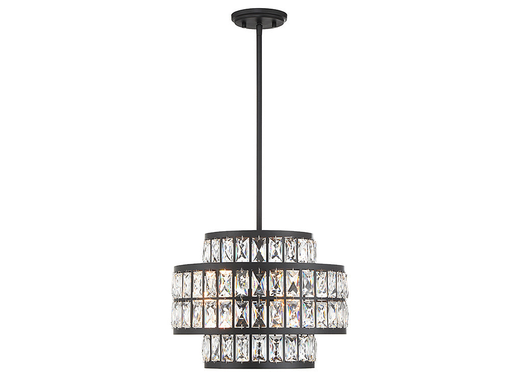 RENZO Chandelier Noir - 7-9044-3-89 | SAVOYS