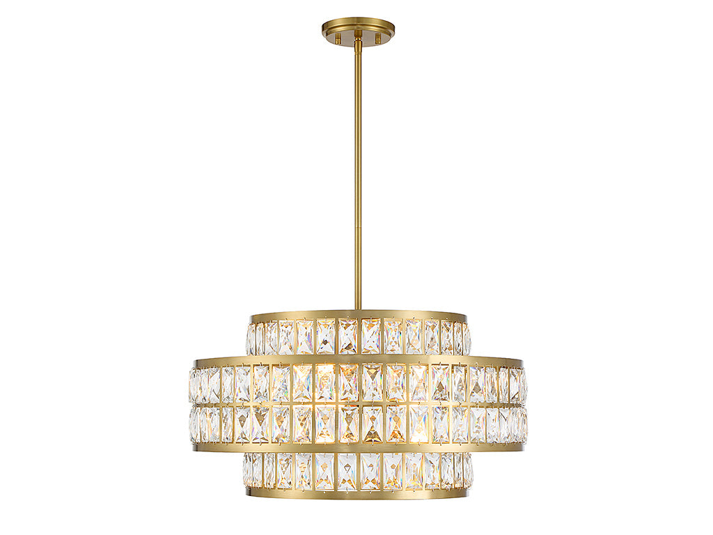 RENZO Chandelier Or - 7-9046-4-322 | SAVOYS