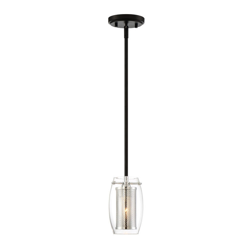 DUNBAR Suspension simple Noir, Chrome - 7-9064-1-67 | SAVOYS
