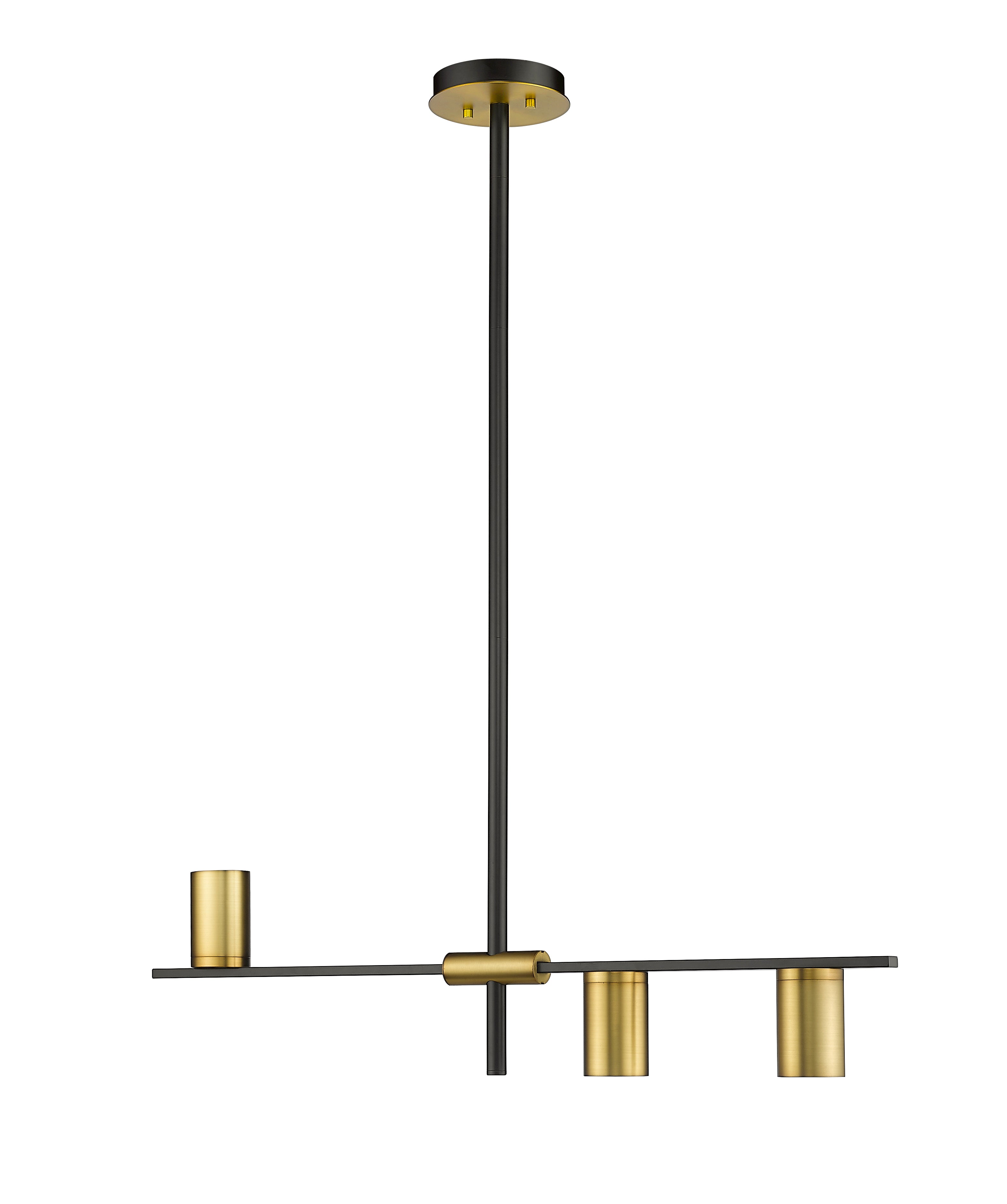CALUMET Pendant Black, Gold - 814-3L-MB-OBR | Z-LITE