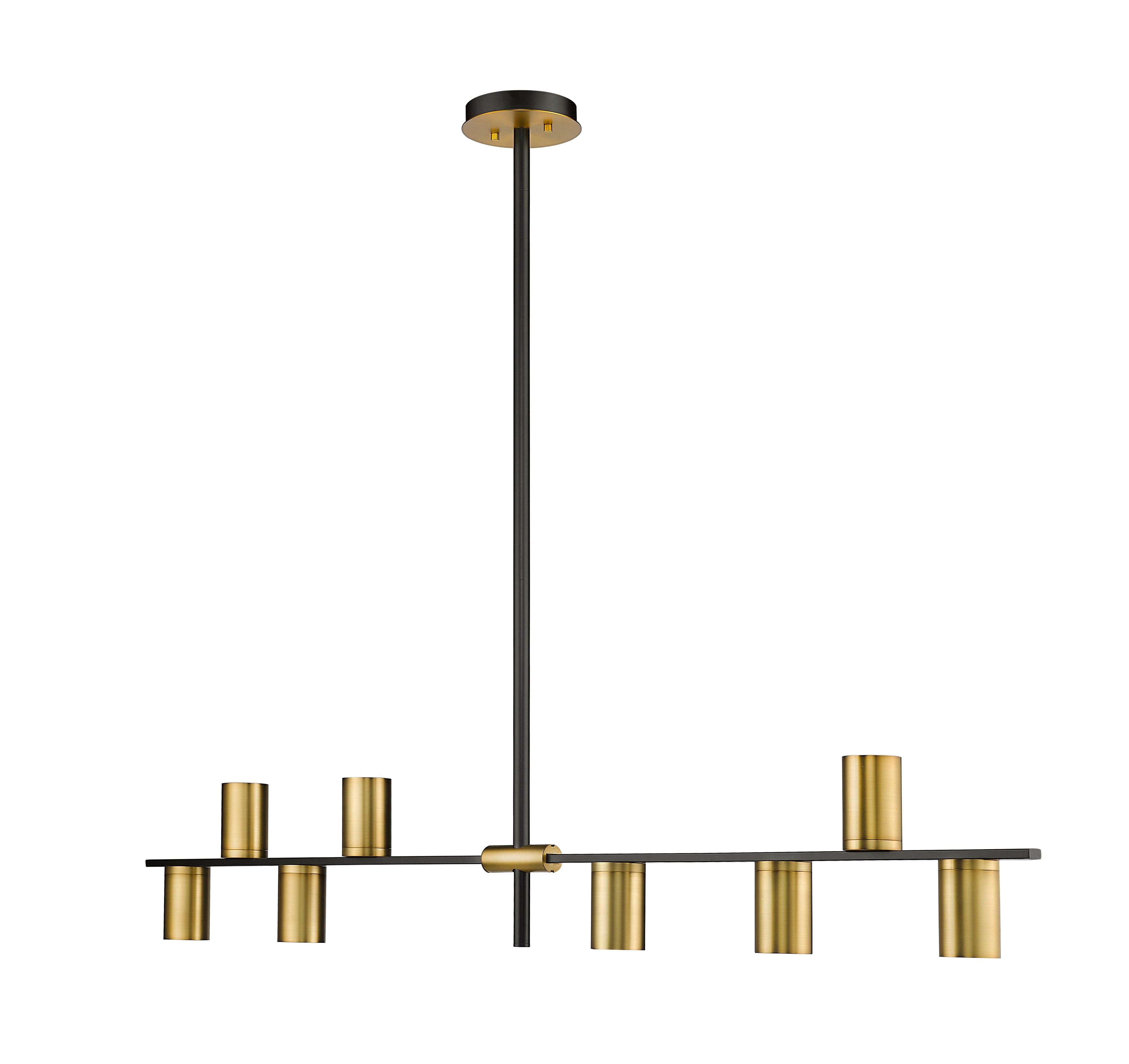 CALUMET Pendant Black, Gold - 814-8L-MB-OBR | Z-LITE