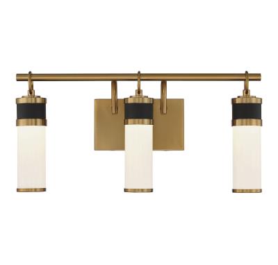 ABEL Bathroom wall sconce Black, Gold INTEGRATED LED - 8-1638-3-143 | SAVOYS