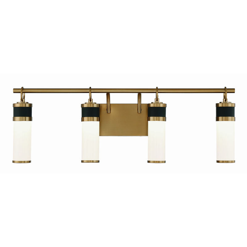 ABEL Bathroom wall sconce Black, Gold INTEGRATED LED - 8-1638-4-143 | SAVOYS