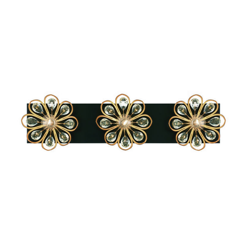 POPPY Bathroom wall sconce Black, Gold - 8-1724-3-143 | SAVOYS