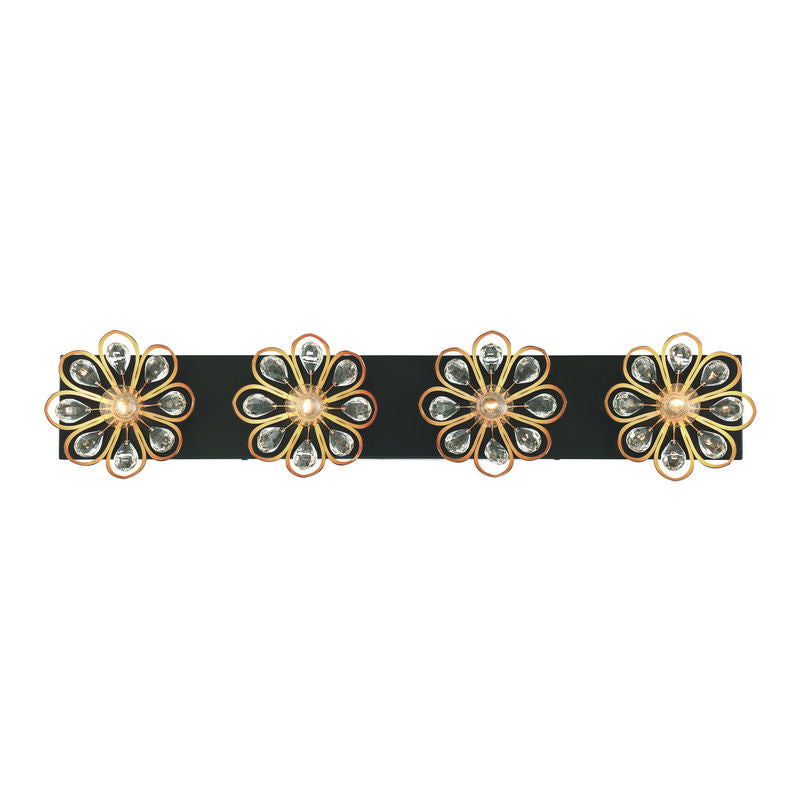 POPPY Bathroom wall sconce Black, Gold - 8-1724-4-143 | SAVOYS