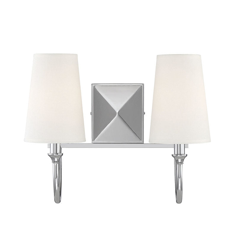 CAMERON Bathroom wall sconce Nickel - 8-2542-2-109 | SAVOYS