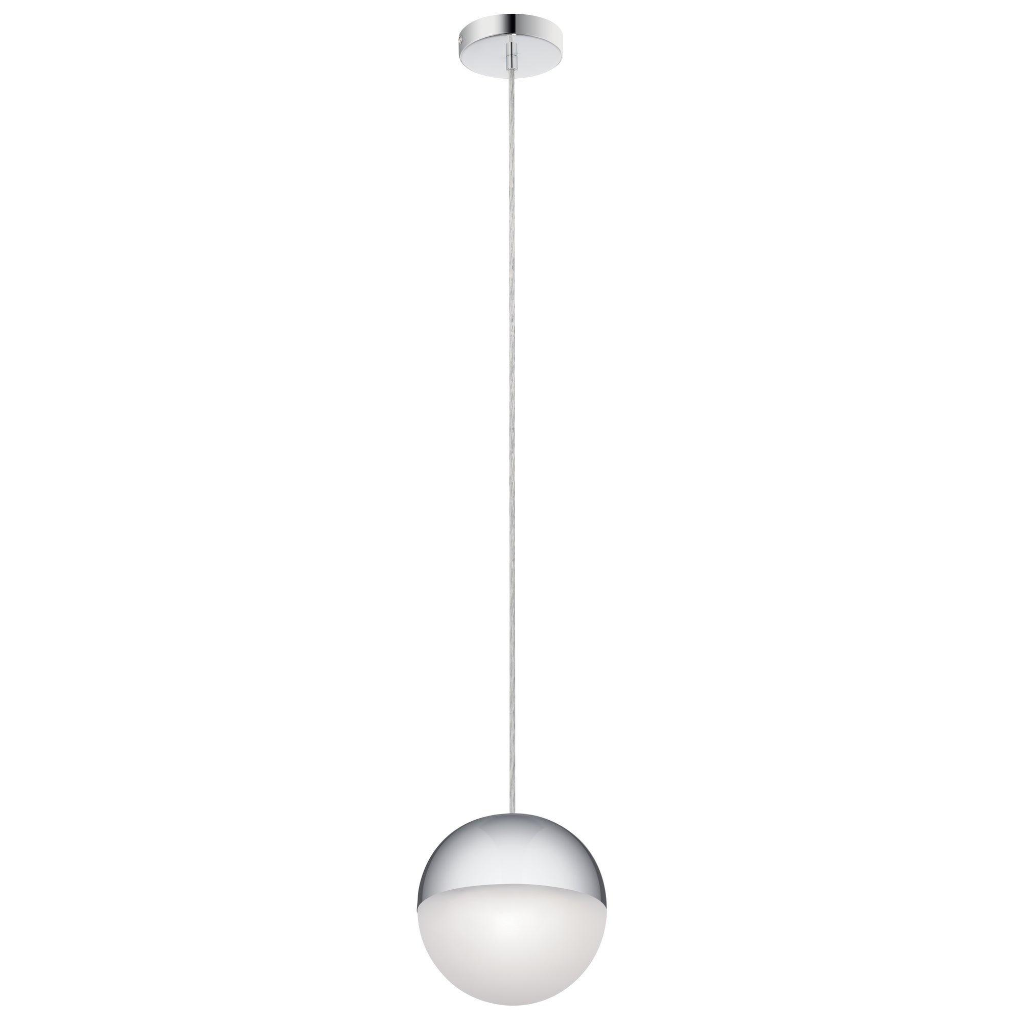 MOON-LIT Suspension simple Chrome - 83854CHWH | ELAN