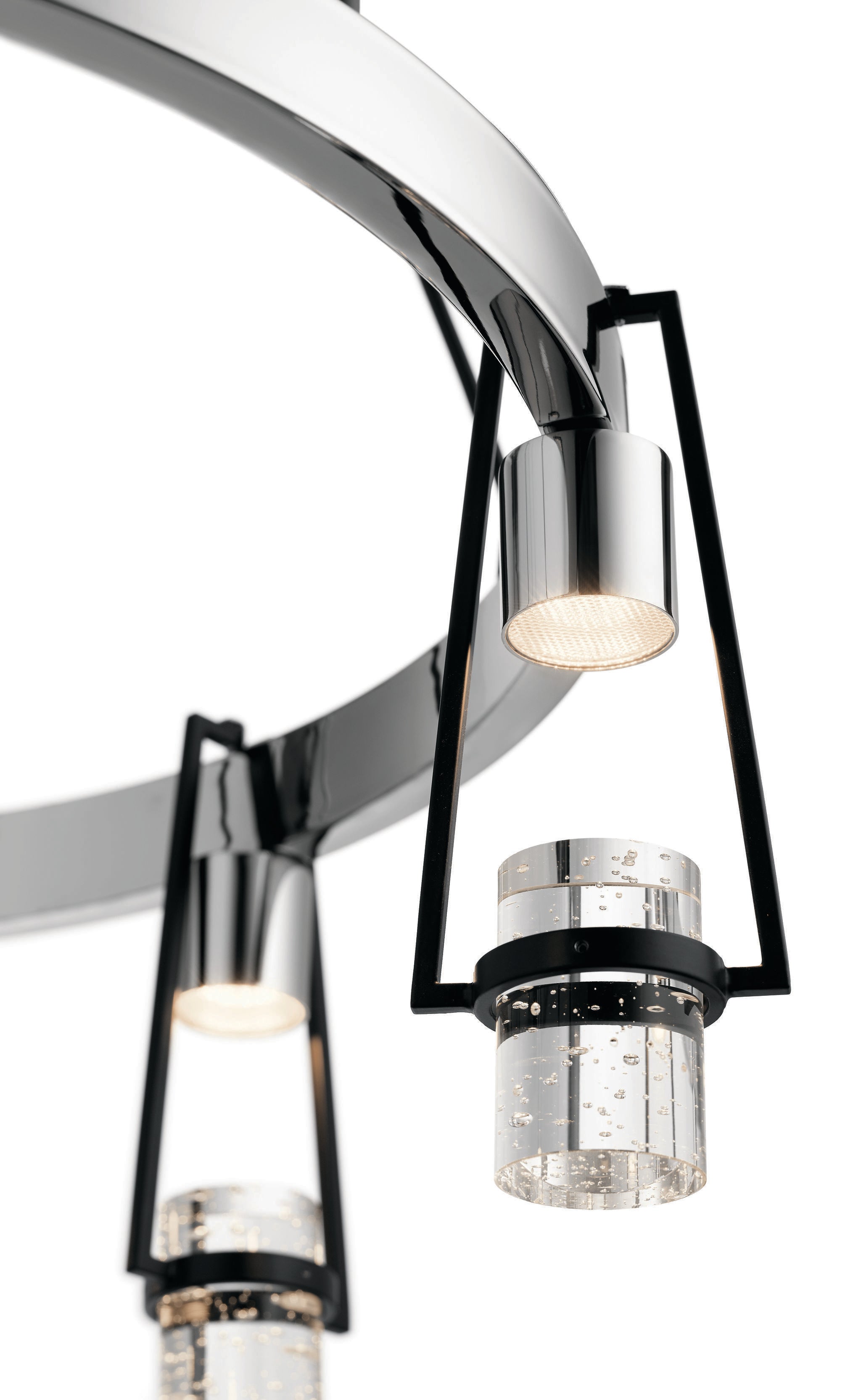 AYSE Chandelier Nickel, Noir - 84126 | ELAN