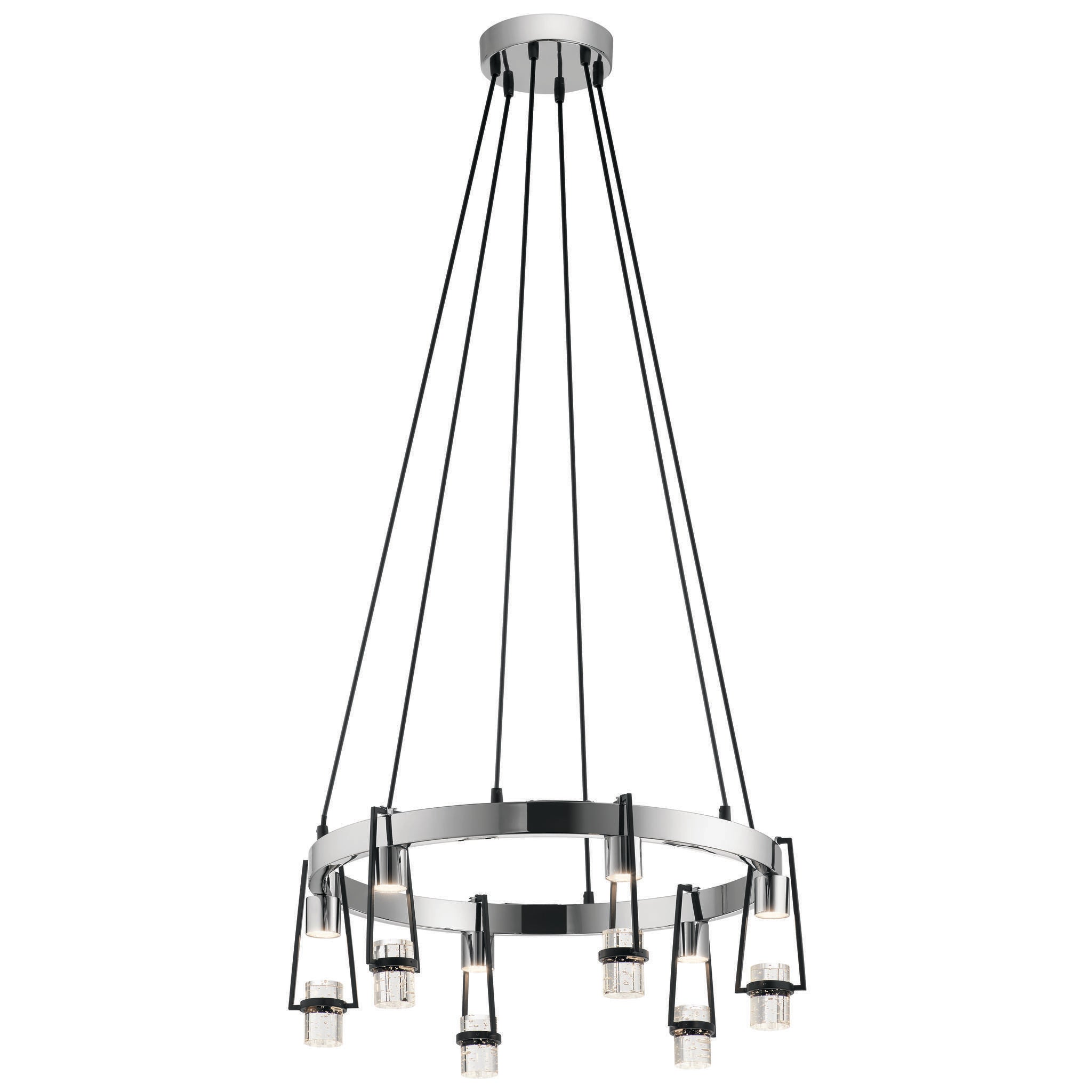 AYSE Chandelier Nickel, Noir - 84126 | ELAN