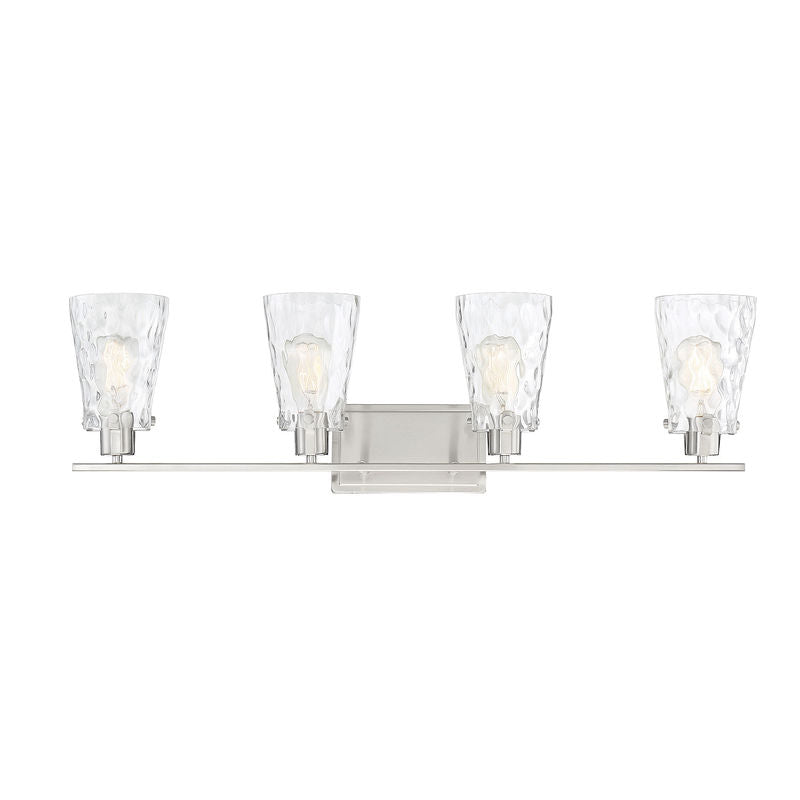 VAUGHAN Bathroom wall sconce Nickel - 8-4508-4-SN | SAVOYS