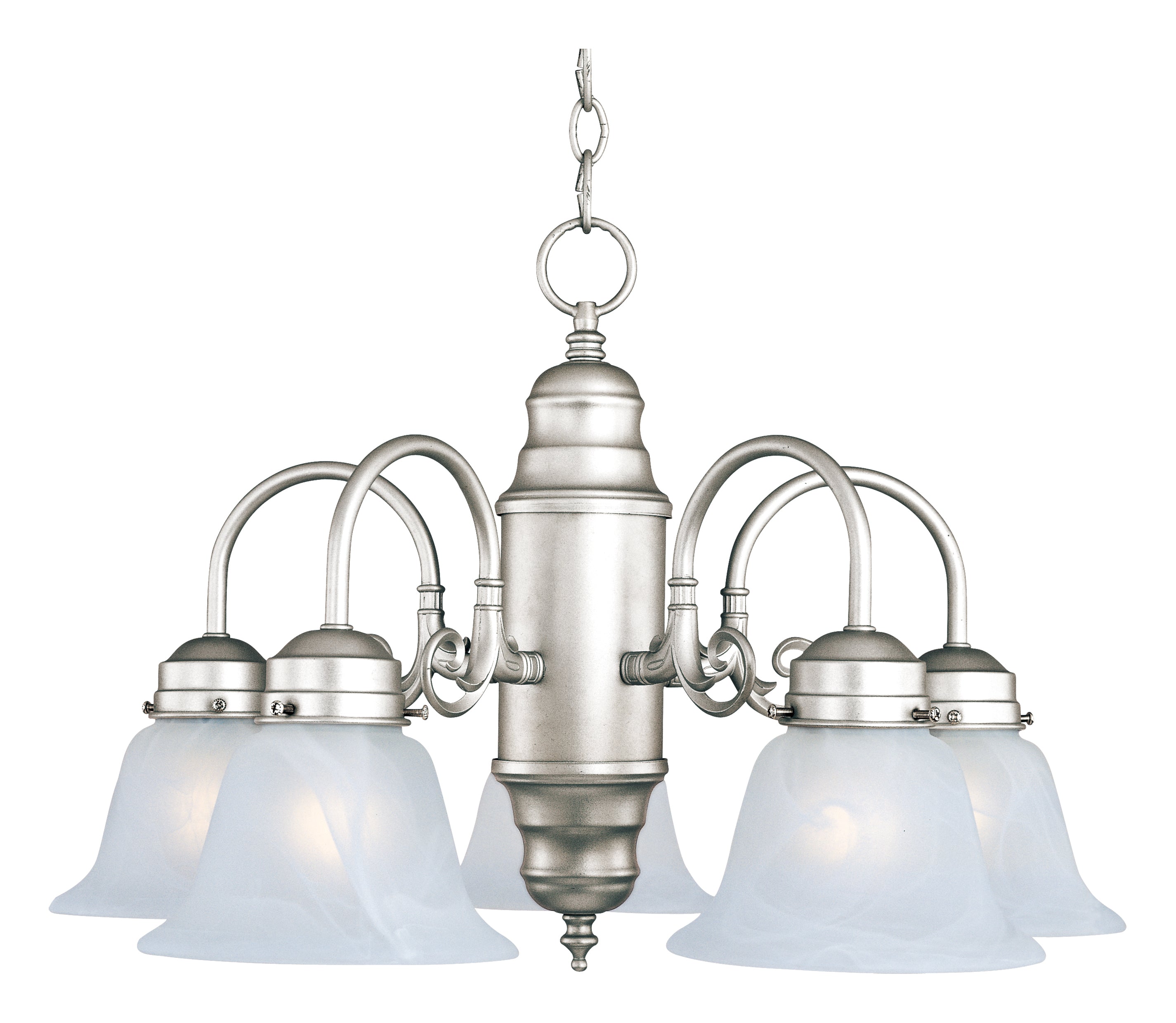 BUILDER-BASICS Chandelier Nickel - 91197MRSN | MAXIM/ET2
