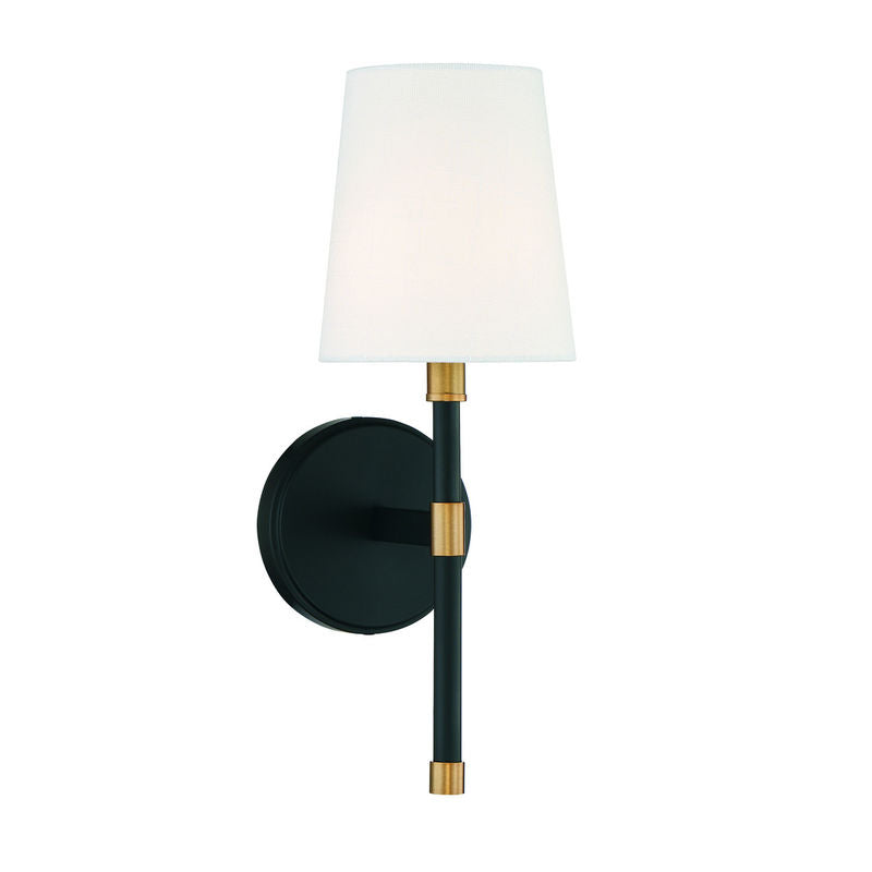 BRODY Wall sconce Black, Gold - 9-1632-1-143 | SAVOYS