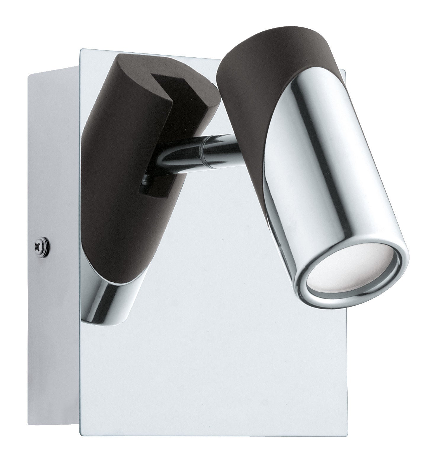 Bernedo Murale orientable Chrome, Noir DEL INTÉGRÉ - 95435A | EGLO