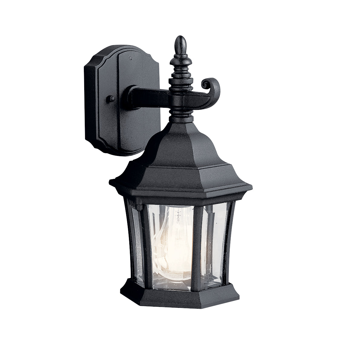 TOWNHOUSE Outdoor sconce Black - 9788BK | KICHLER