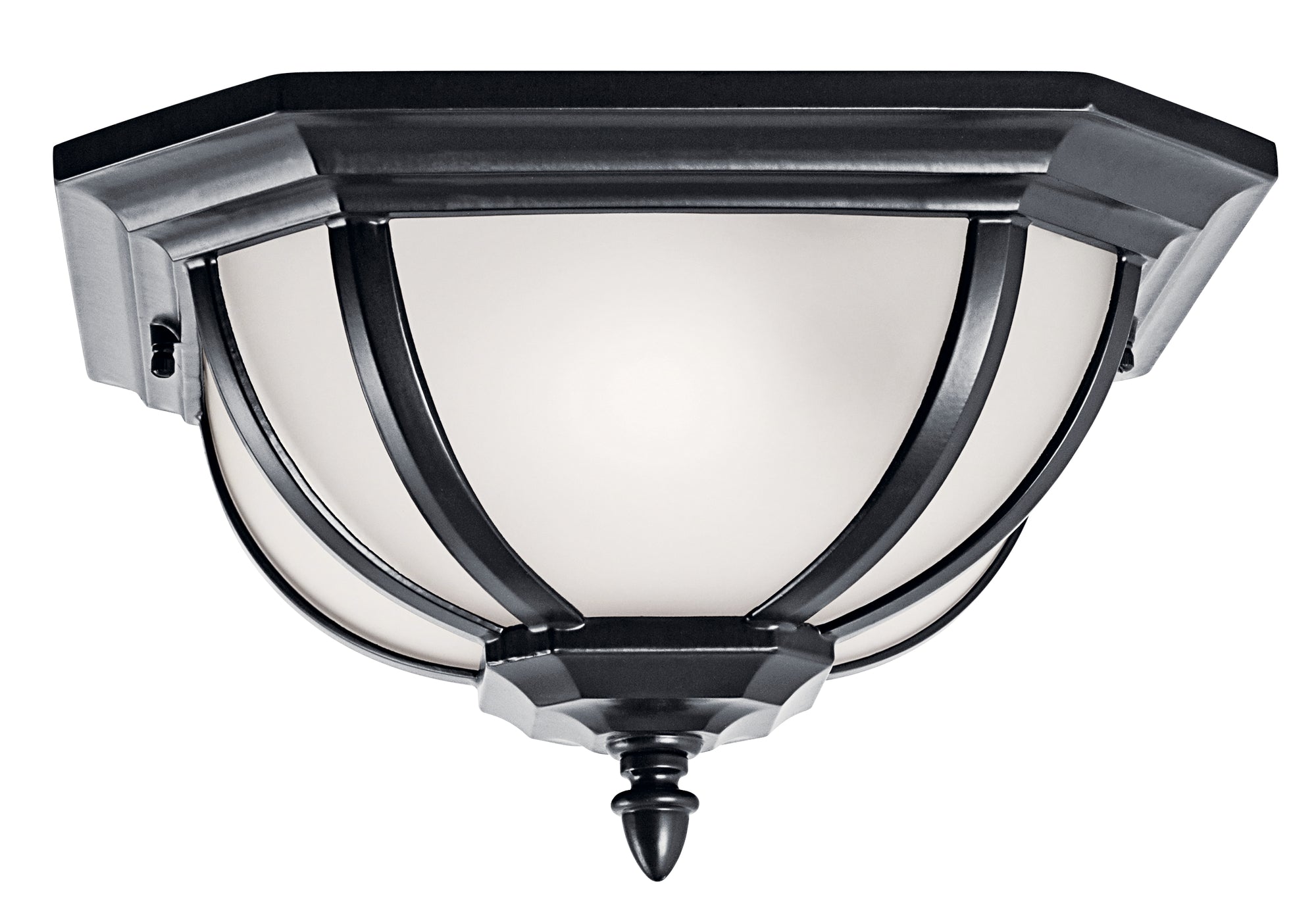 SALISBURY Plafonnier exterieur Noir - 9848BK | KICHLER