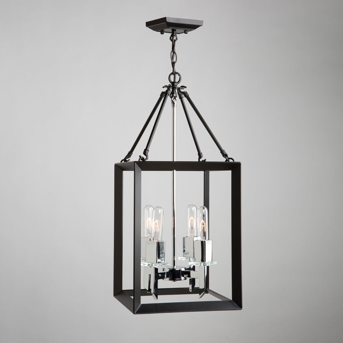 Vineyard Chandelier Chrome, Noir - AC10064BC | ARTCRAFT