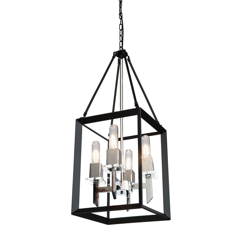 Vineyard Chandelier Chrome, Noir - AC10064BC | ARTCRAFT
