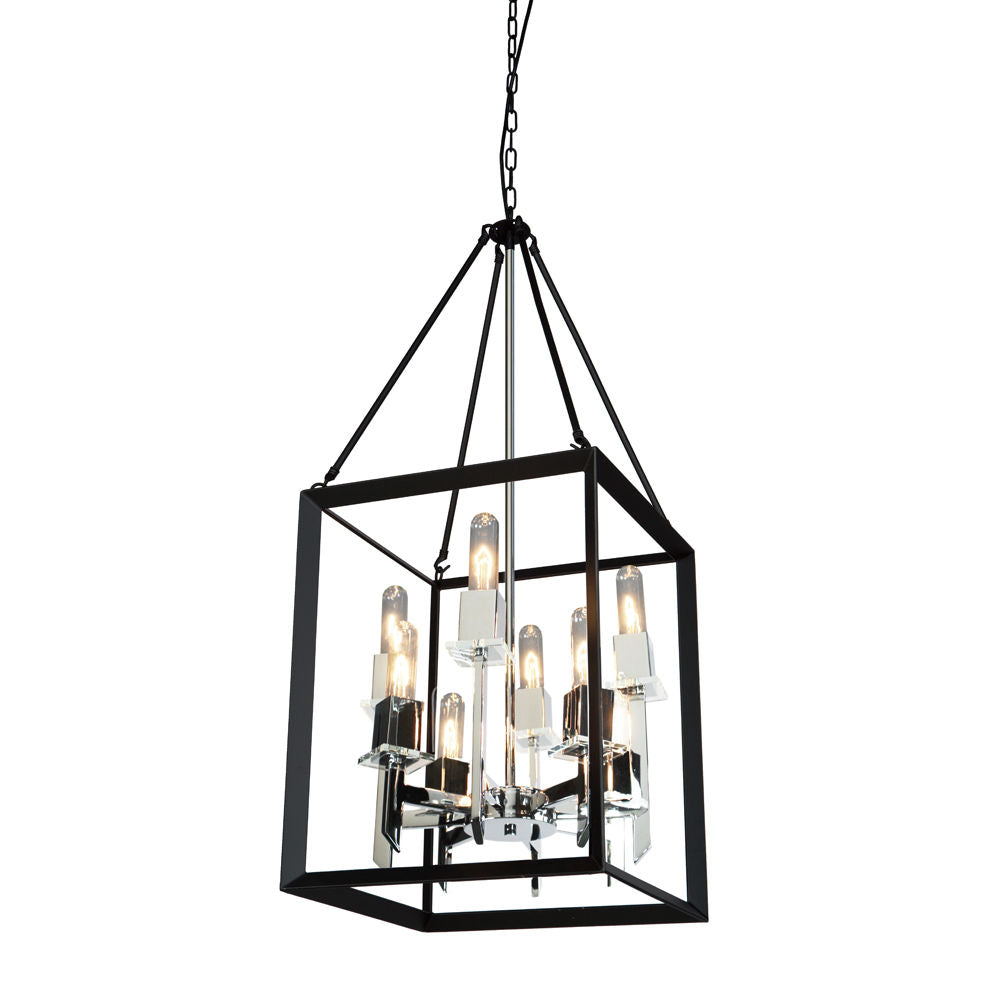 Vineyard Chandelier Chrome, Noir - AC10068BC | ARTCRAFT