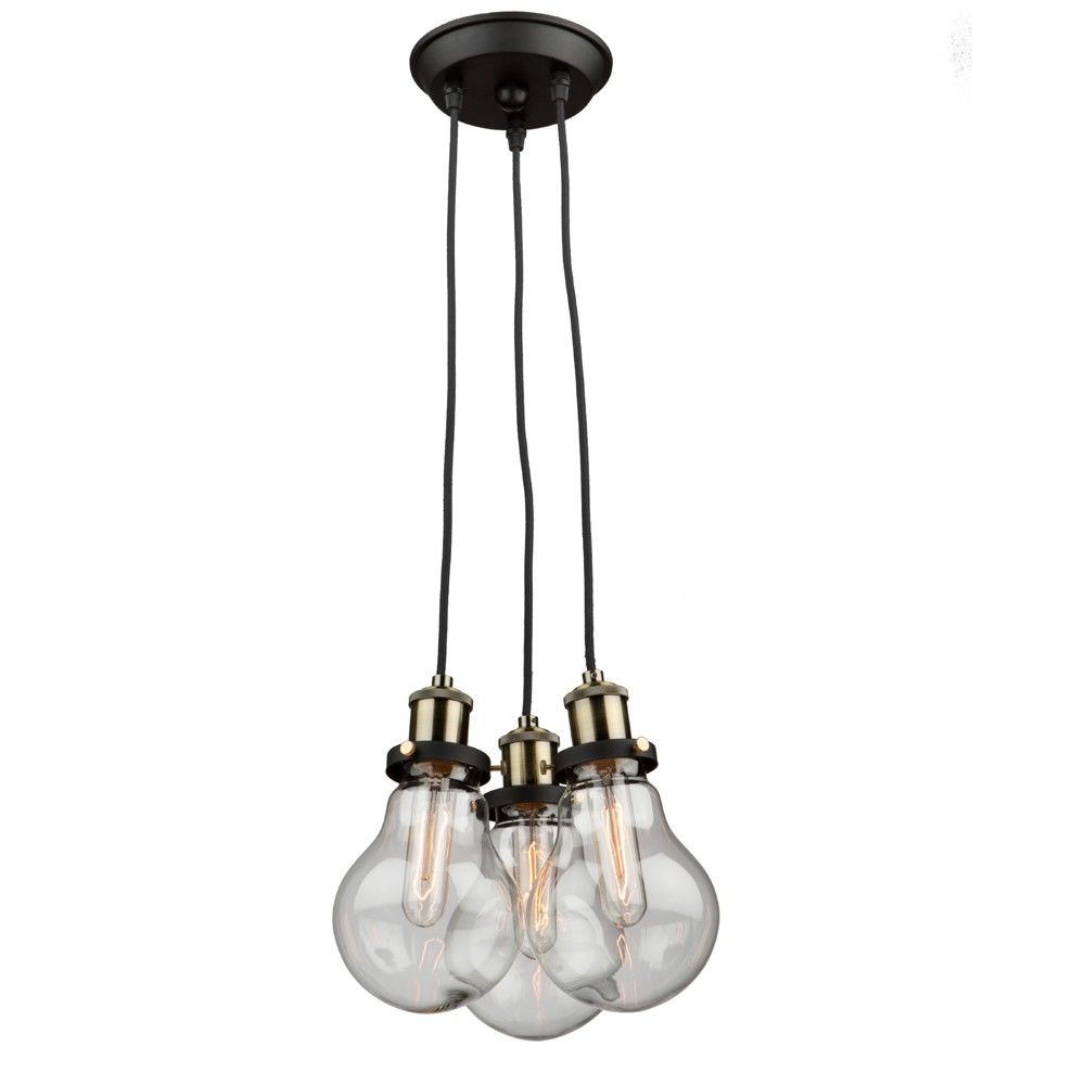 Edison Suspension Or, Noir - AC10483 | ARTCRAFT