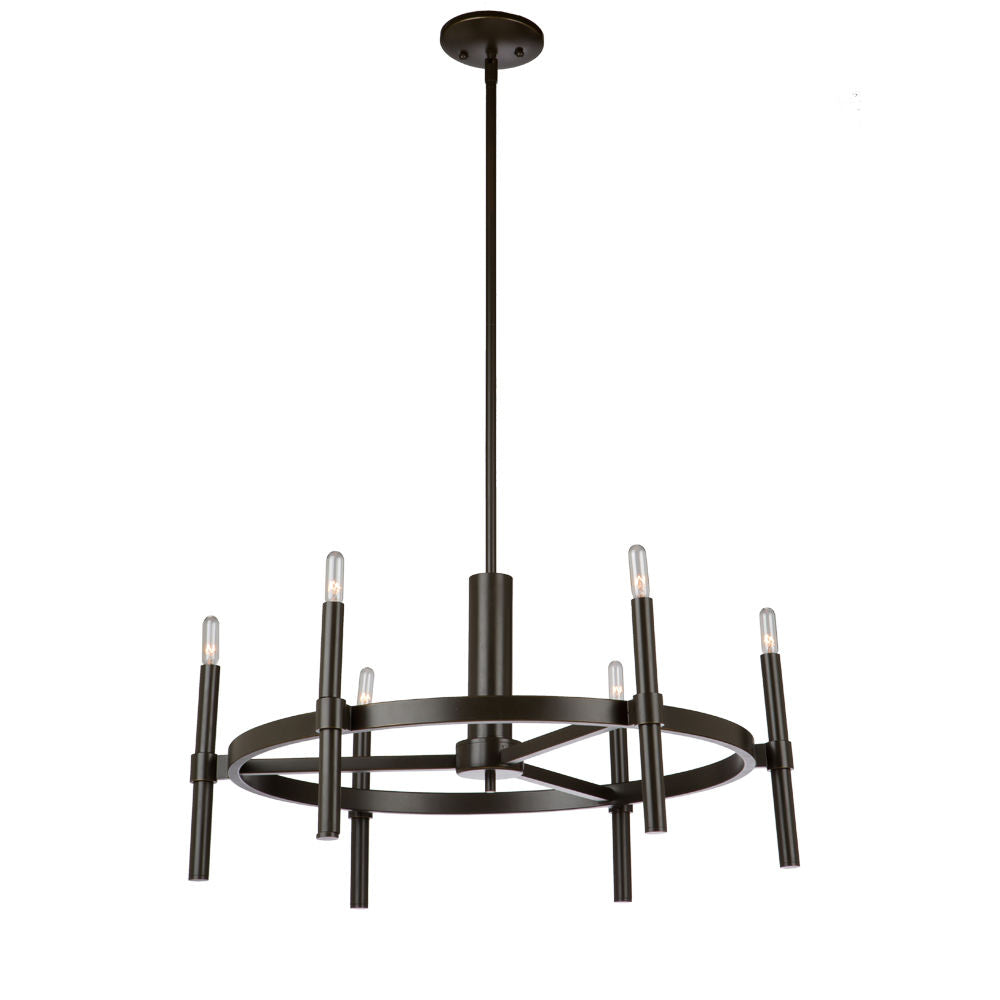 Encore Chandelier Bronze - AC10666OB | ARTCRAFT