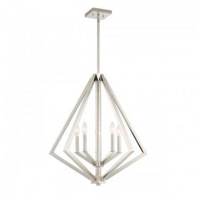 Breezy Point Chandelier Nickel - AC10685PN | ARTCRAFT