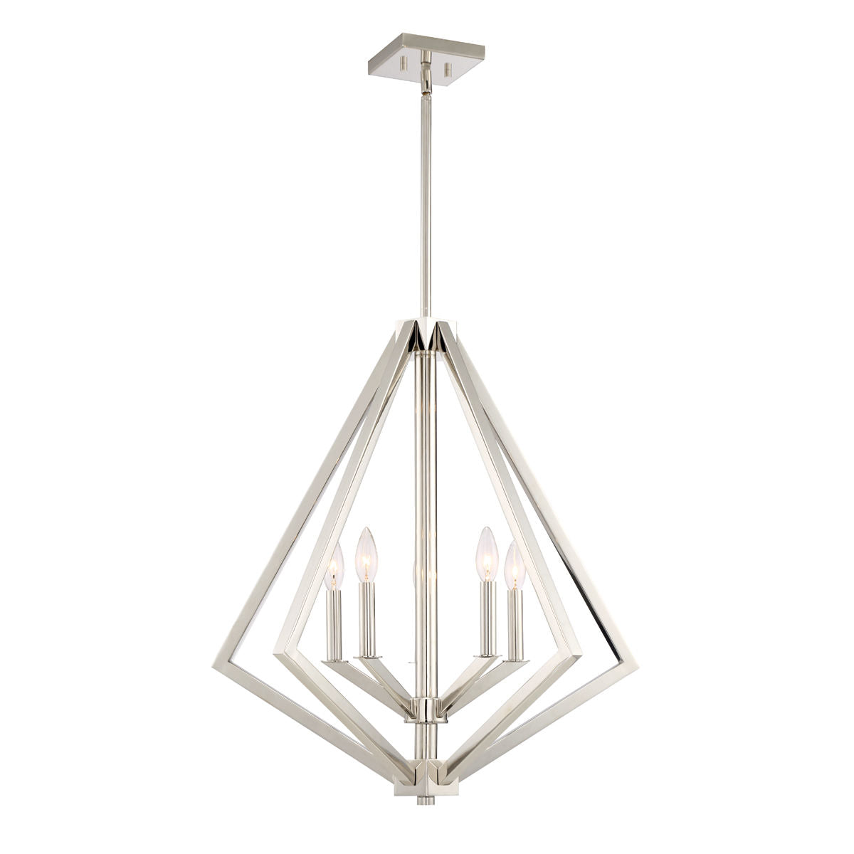 Breezy Point Chandelier Nickel - AC10685PN | ARTCRAFT