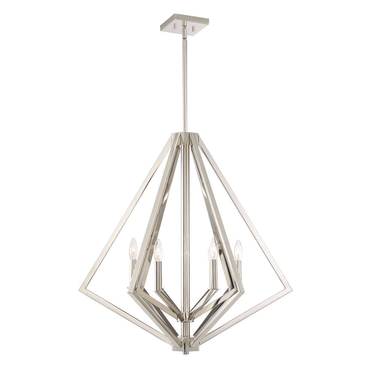 Breezy Point Chandelier Nickel - AC10686PN | ARTCRAFT