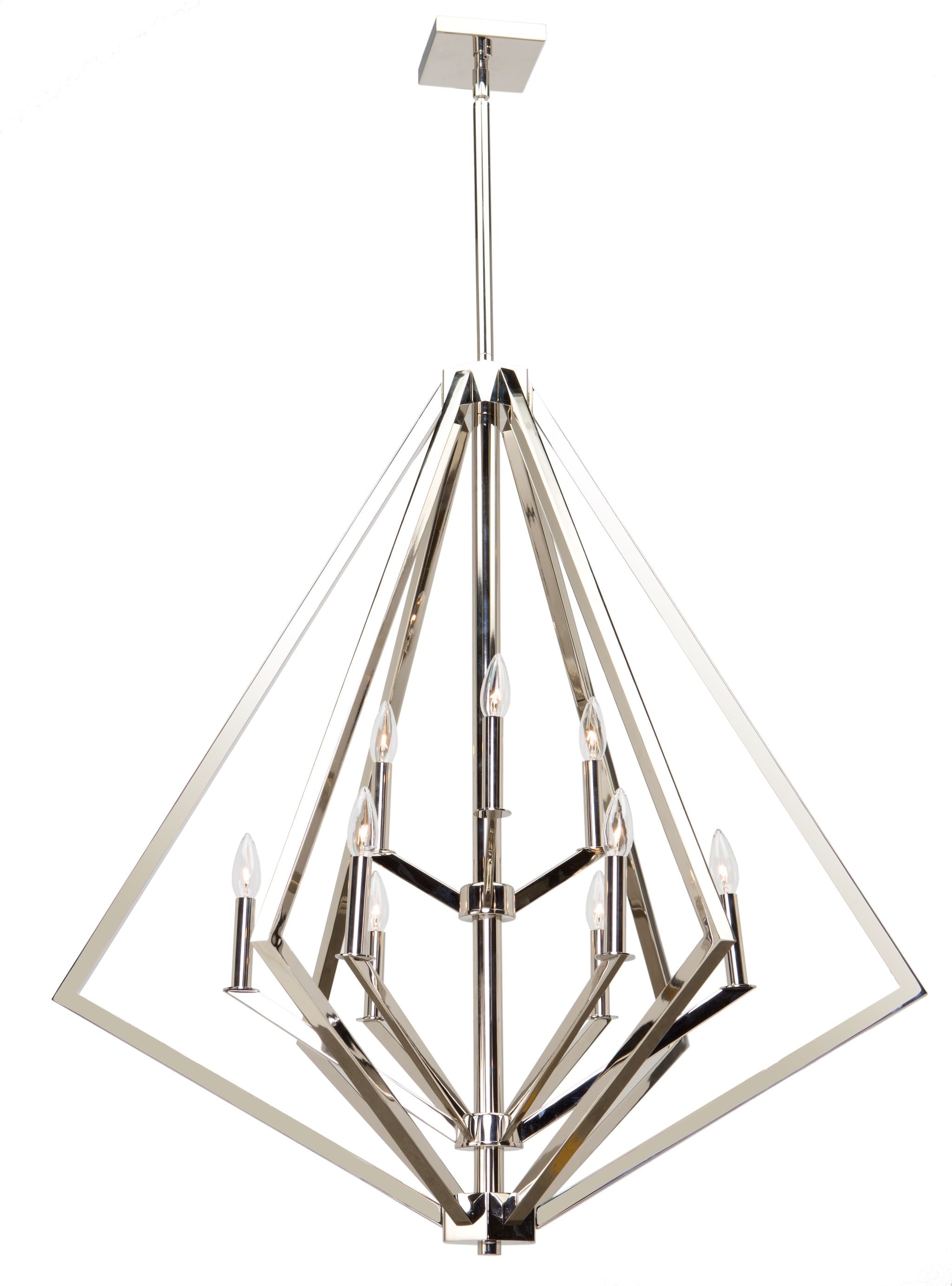 Breezy Point Chandelier Nickel - AC10689PN | ARTCRAFT