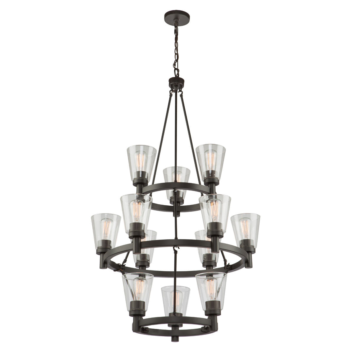 Clarence Chandelier Bronze - AC10762OB | ARTCRAFT