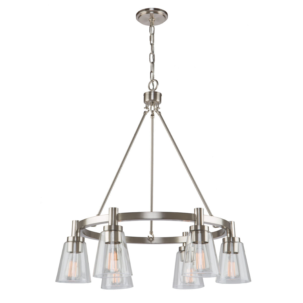 Clarence Chandelier Nickel - AC10765BN | ARTCRAFT