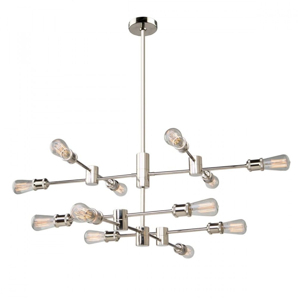 Tribeca Chandelier Nickel - AC10782PN | ARTCRAFT