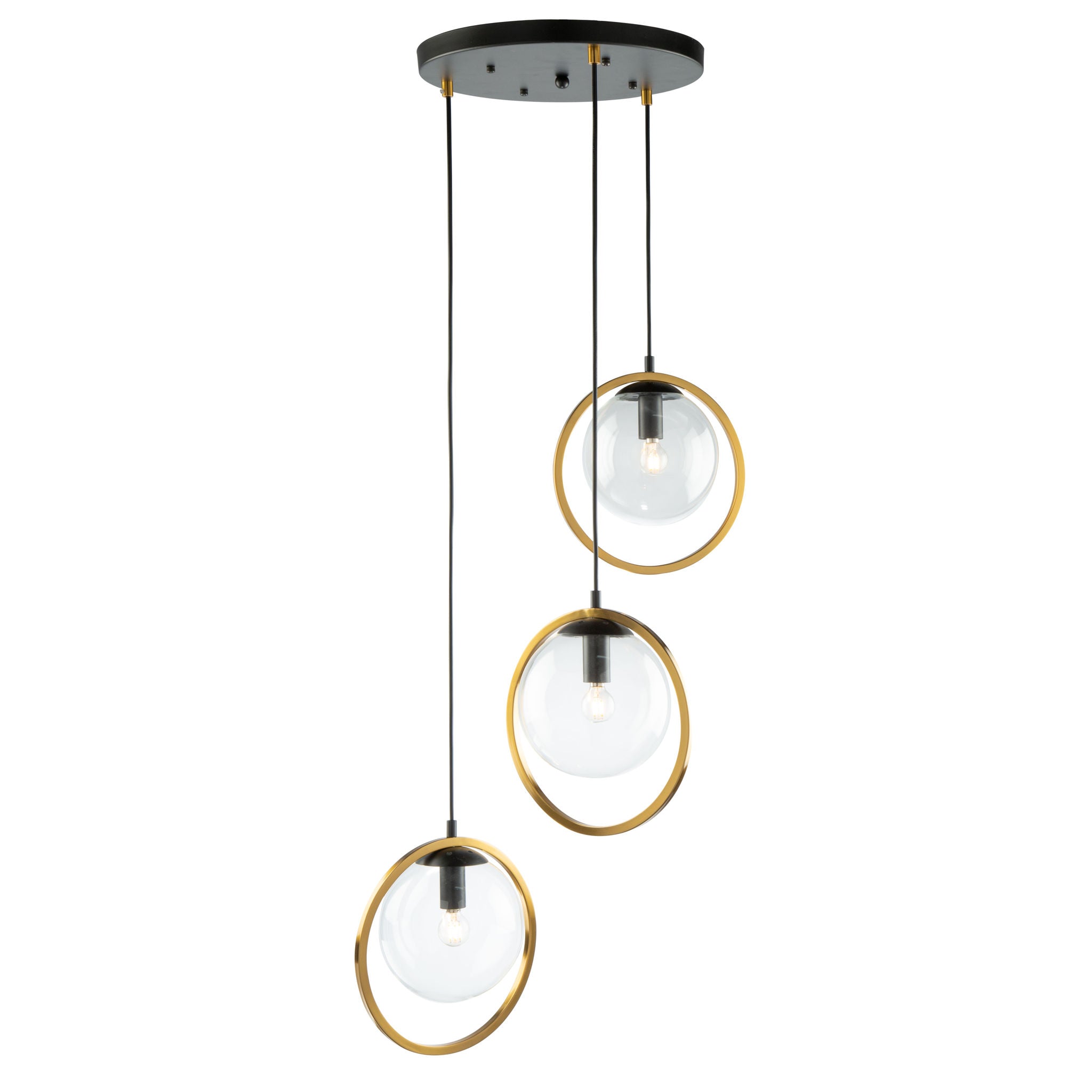 Lugano Suspension Or, Noir - AC10893VB | ARTCRAFT