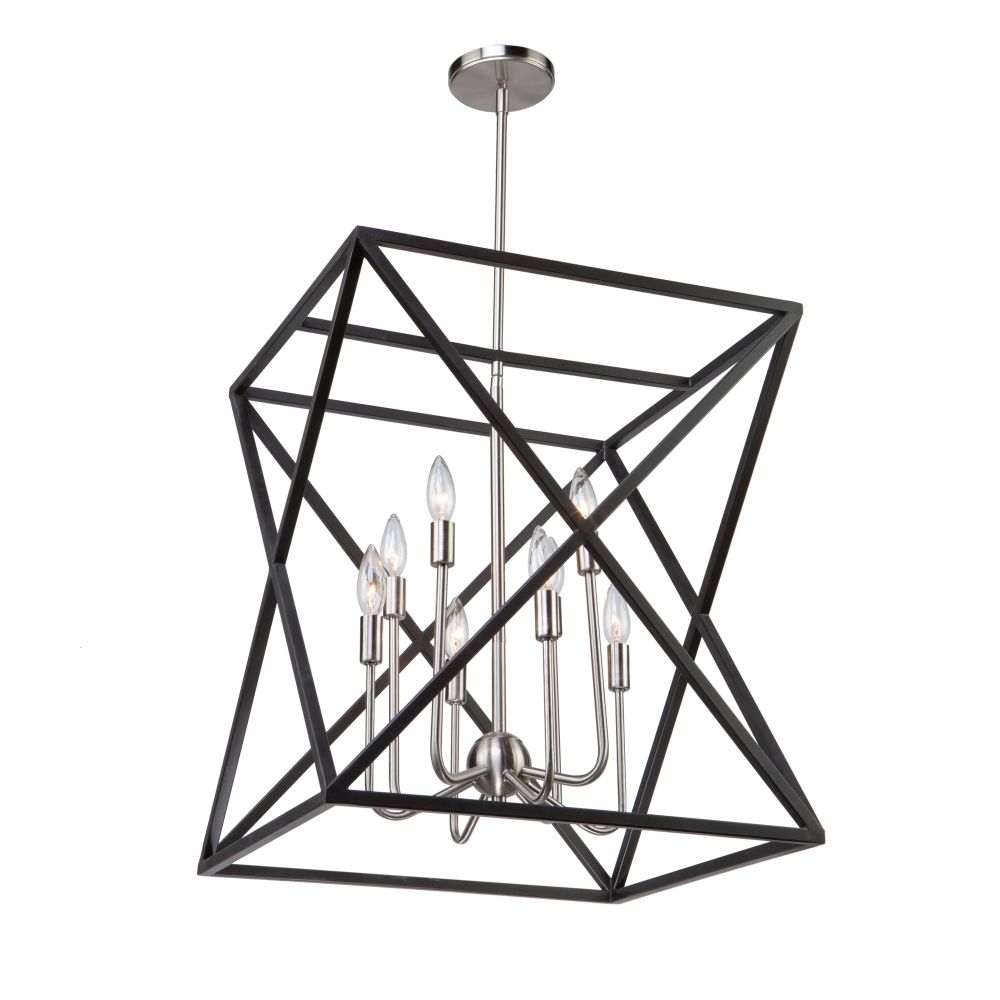 Elements Chandelier Nickel, Noir - AC11042 | ARTCRAFT