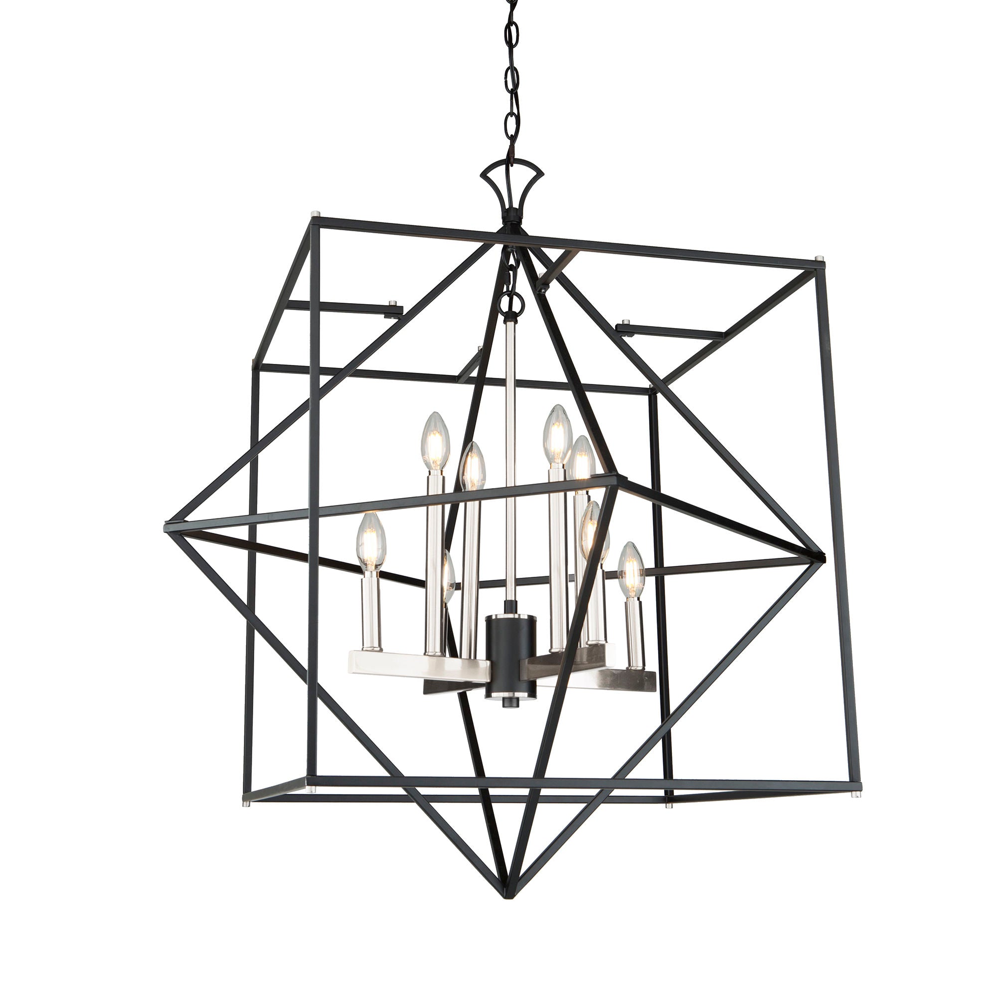 Roxton Chandelier Nickel, Noir - AC11208PN | ARTCRAFT
