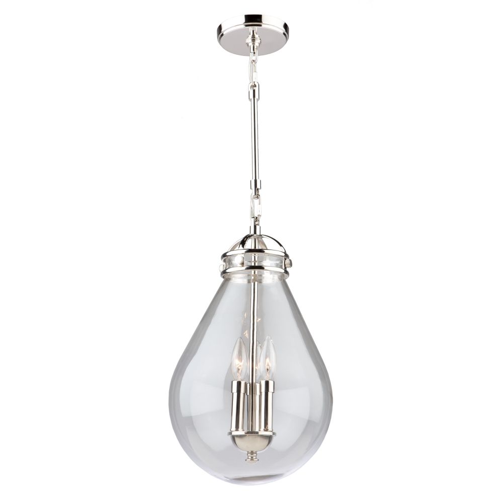 Alexandria Suspension simple Nickel - AC11282PN | ARTCRAFT