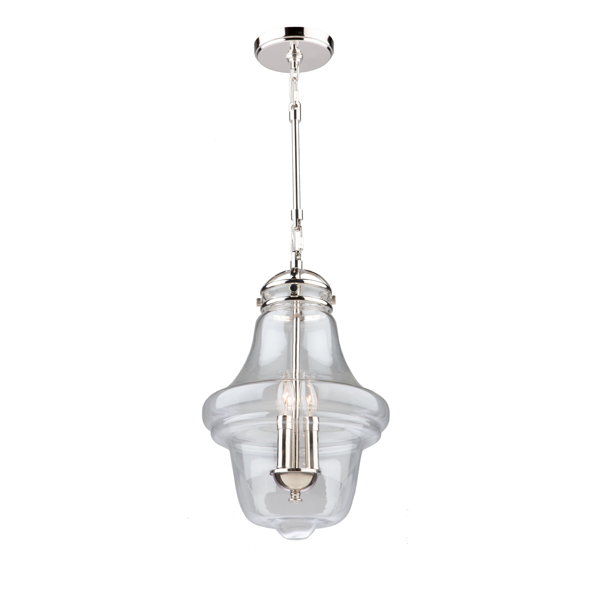 Alexandria Suspension simple Nickel - AC11283PN | ARTCRAFT