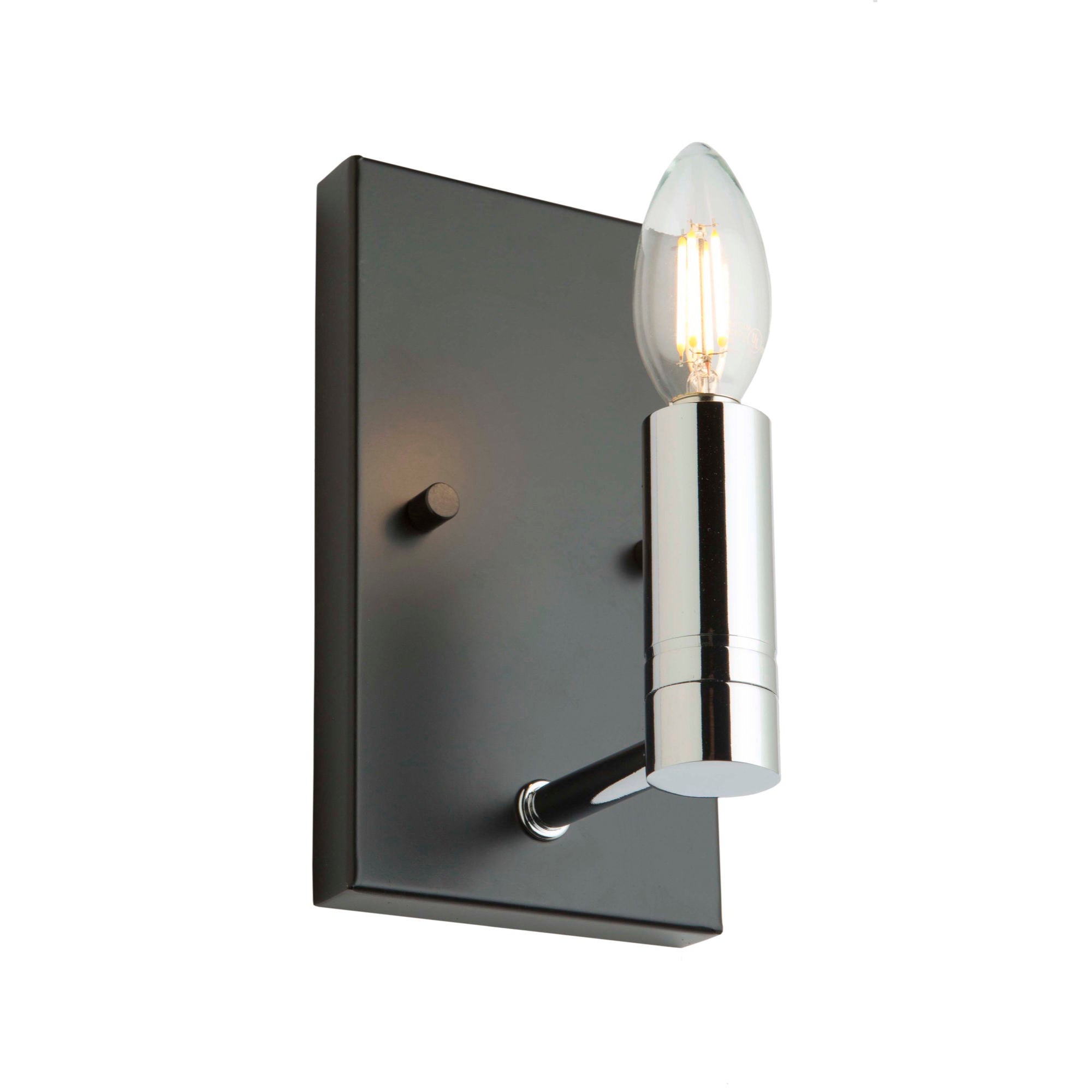Carlton Sconce Stainless steel, Black - AC11387 | ARTCRAFT