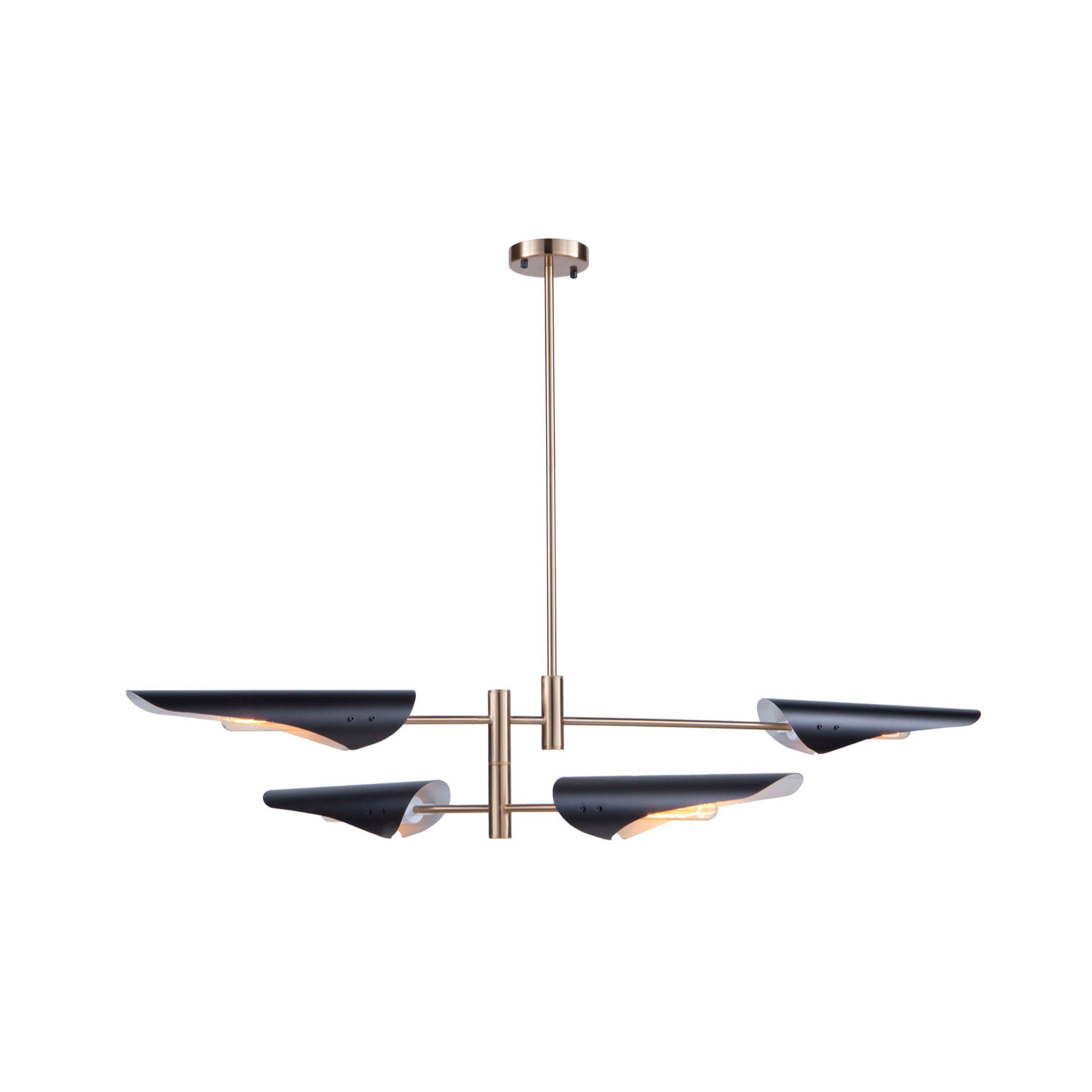 Modern Renaissance Chandelier Gold, Black - AC11394 | ARTCRAFT
