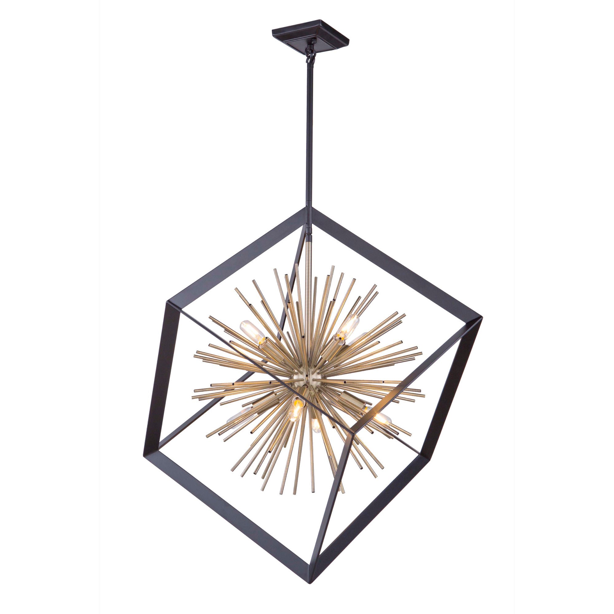 Sunburst Chandelier Gold, Black - AC11440 | ARTCRAFT