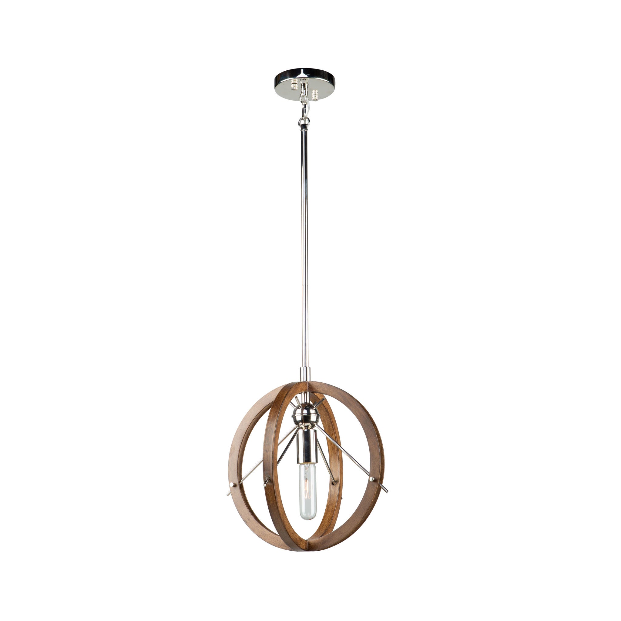 Abbey Pendant Stainless steel, Wood - AC11551PN | ARTCRAFT
