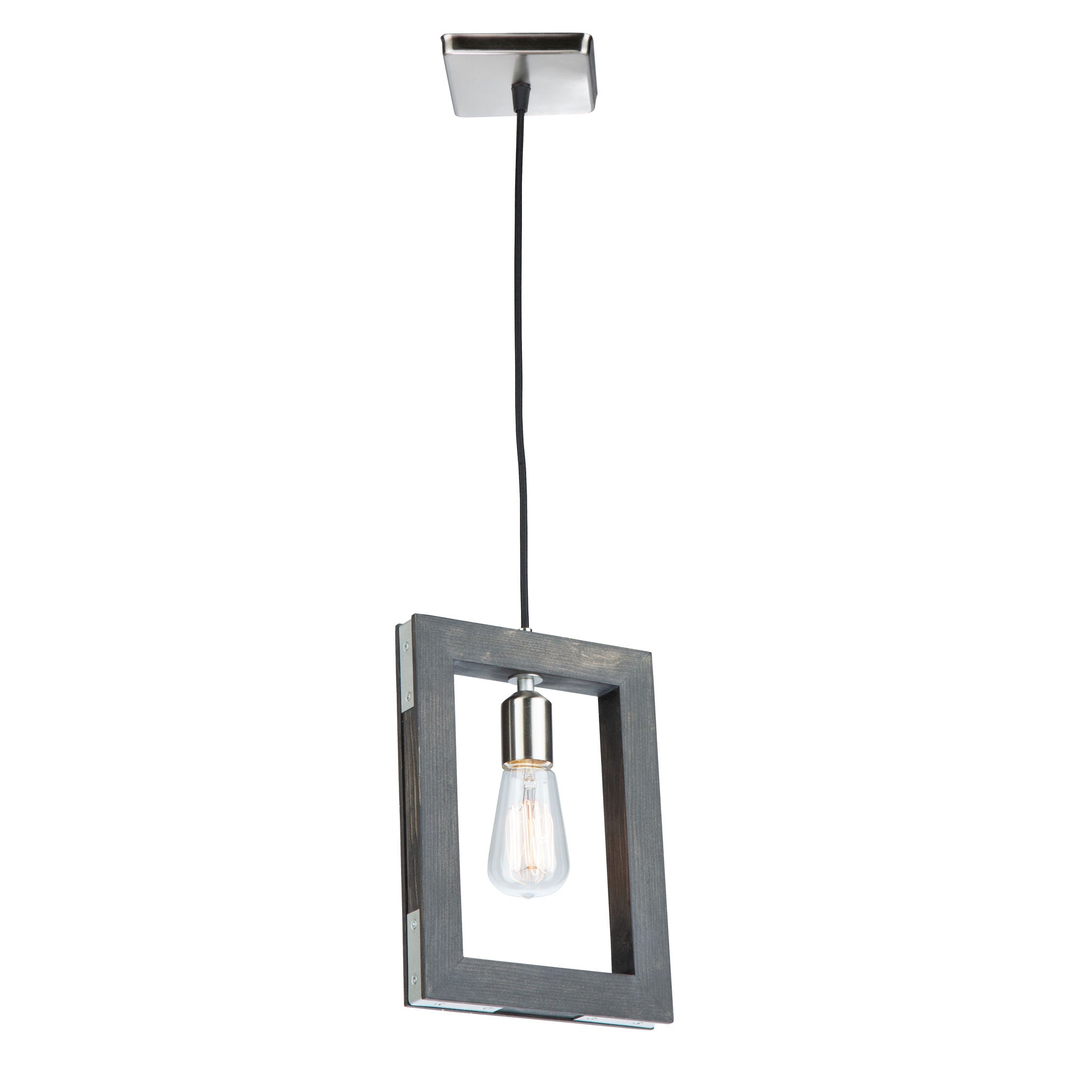 Gatehouse Suspension simple Nickel, Bois - AC11651BN | ARTCRAFT