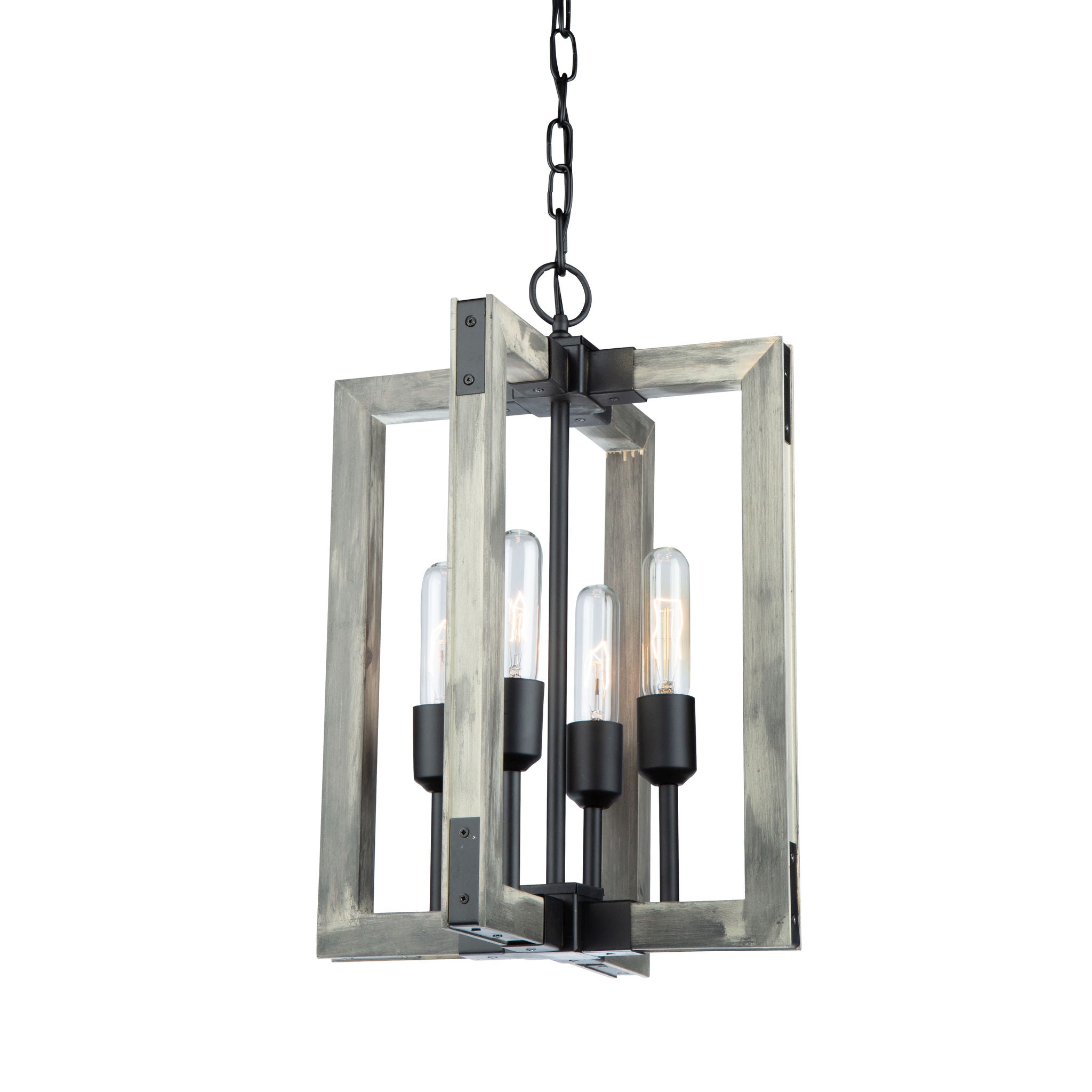 Gatehouse Chandelier Wood, Black - AC11654BK | ARTCRAFT