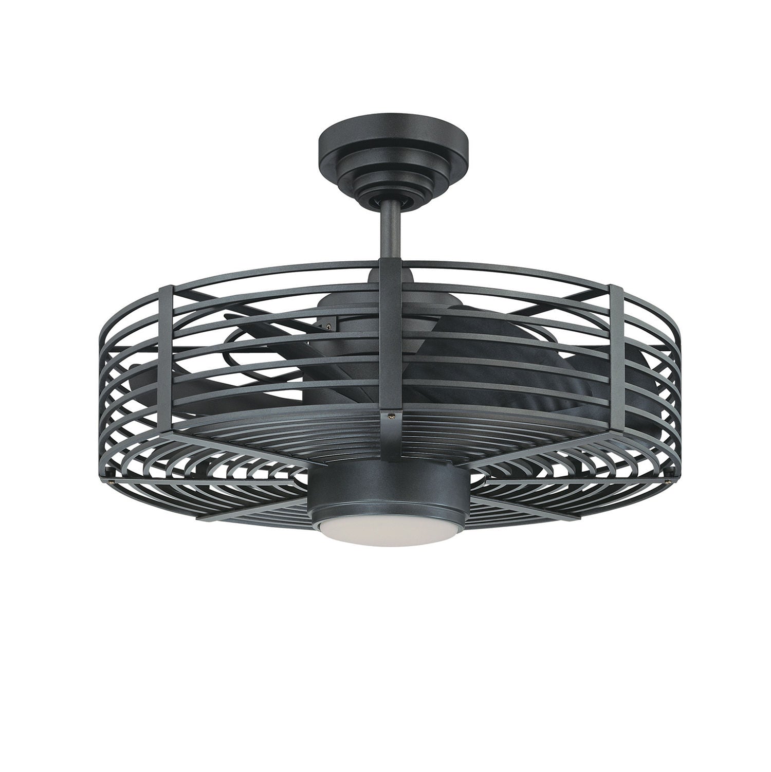 ENCLAVELED Ventilateur Nickel DEL INTÉGRÉ - AC17723L-NI | KENDAL