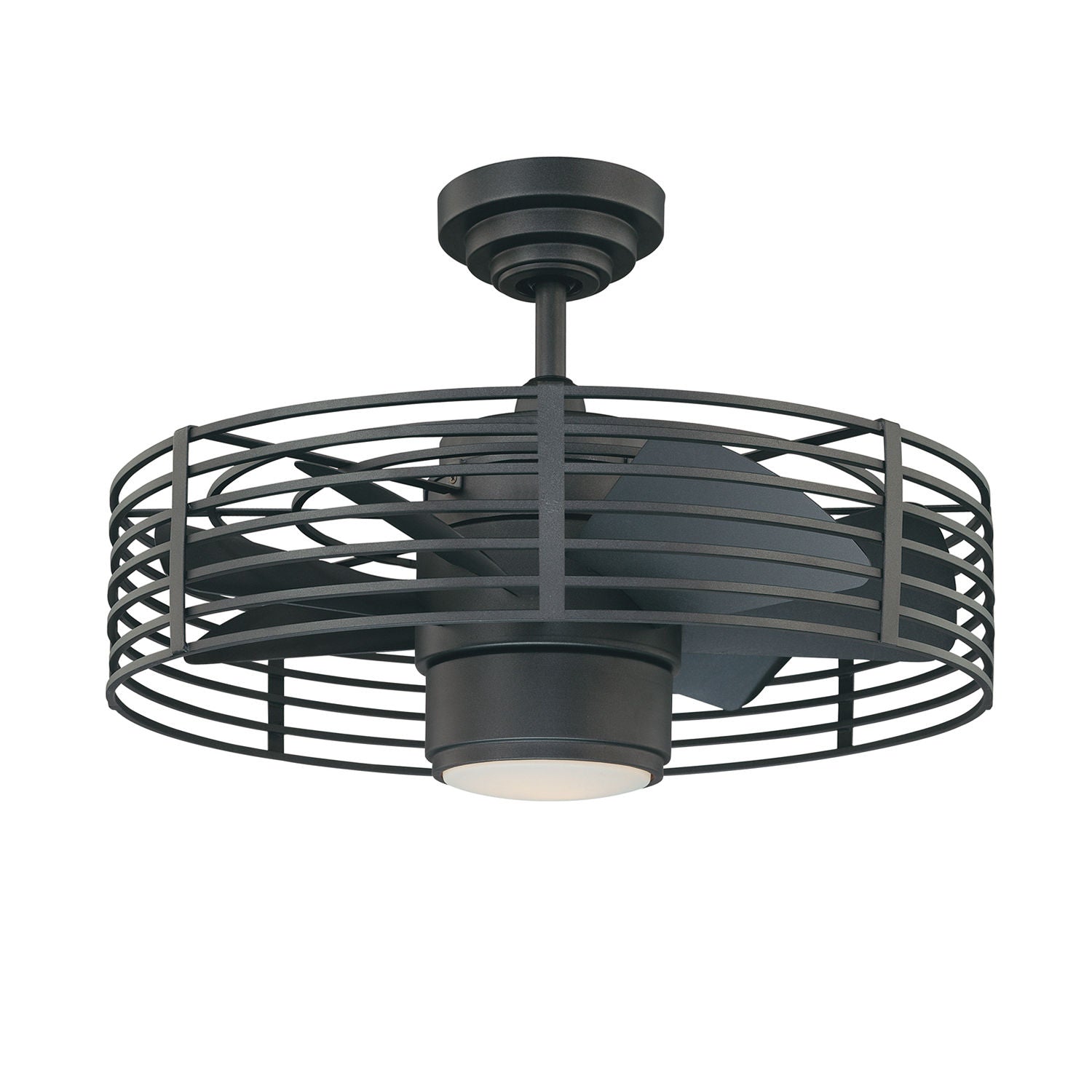ENCLAVELED Ventilateur Nickel DEL INTÉGRÉ - AC17723L-NI | KENDAL