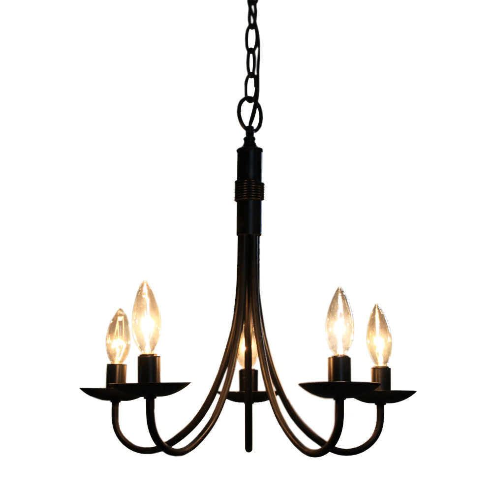 WroughtIron Chandelier Noir - AC1785EB | ARTCRAFT