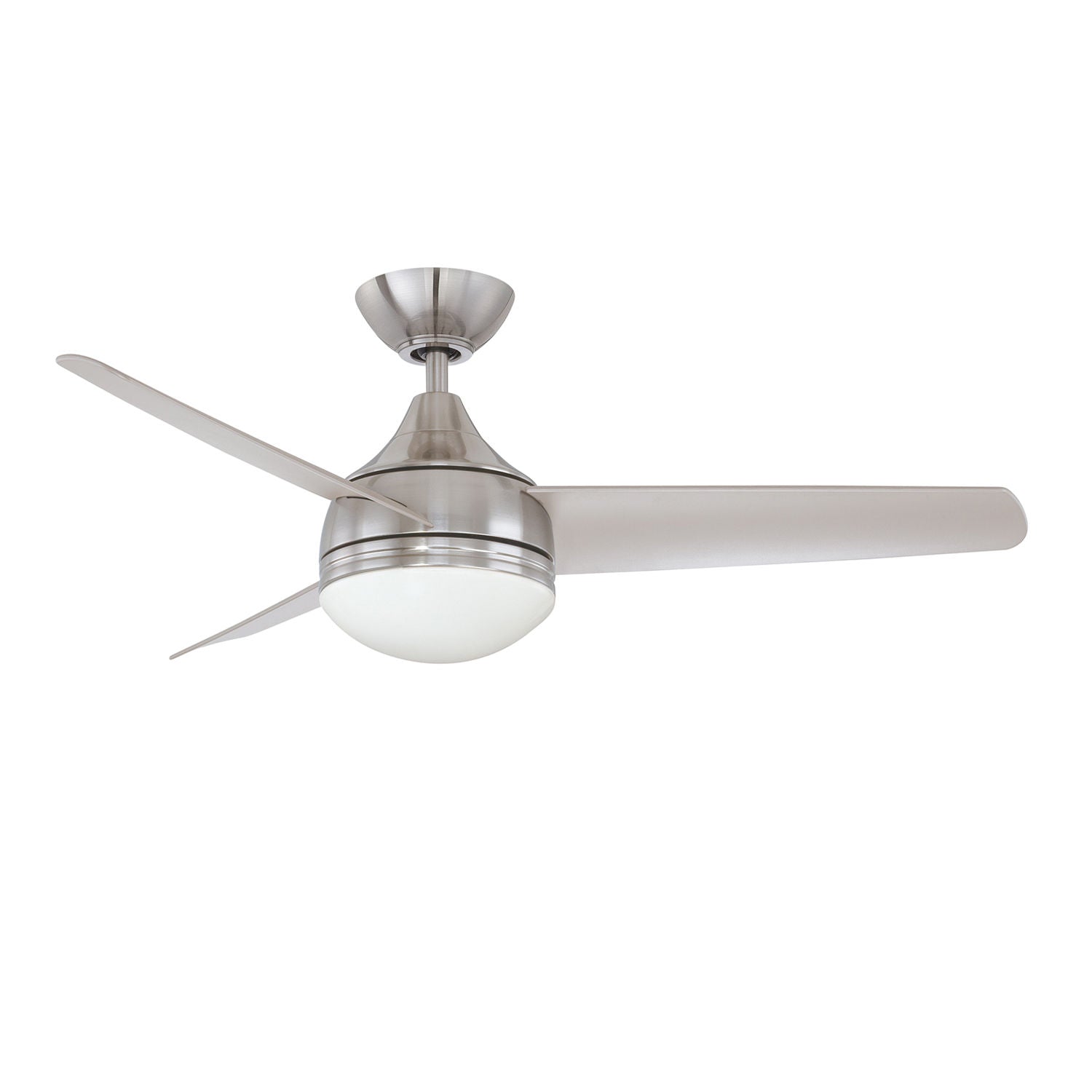 MODERNO-LED Ventilateur Nickel DEL INTÉGRÉ - AC19242L-SN | KENDAL