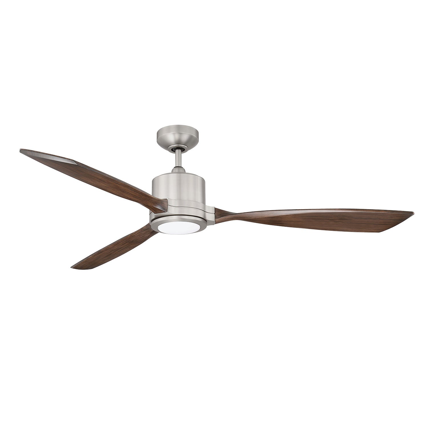 ALTAIR Ventilateur Nickel, Bois DEL INTÉGRÉ - AC22160-SN/DM | KENDAL