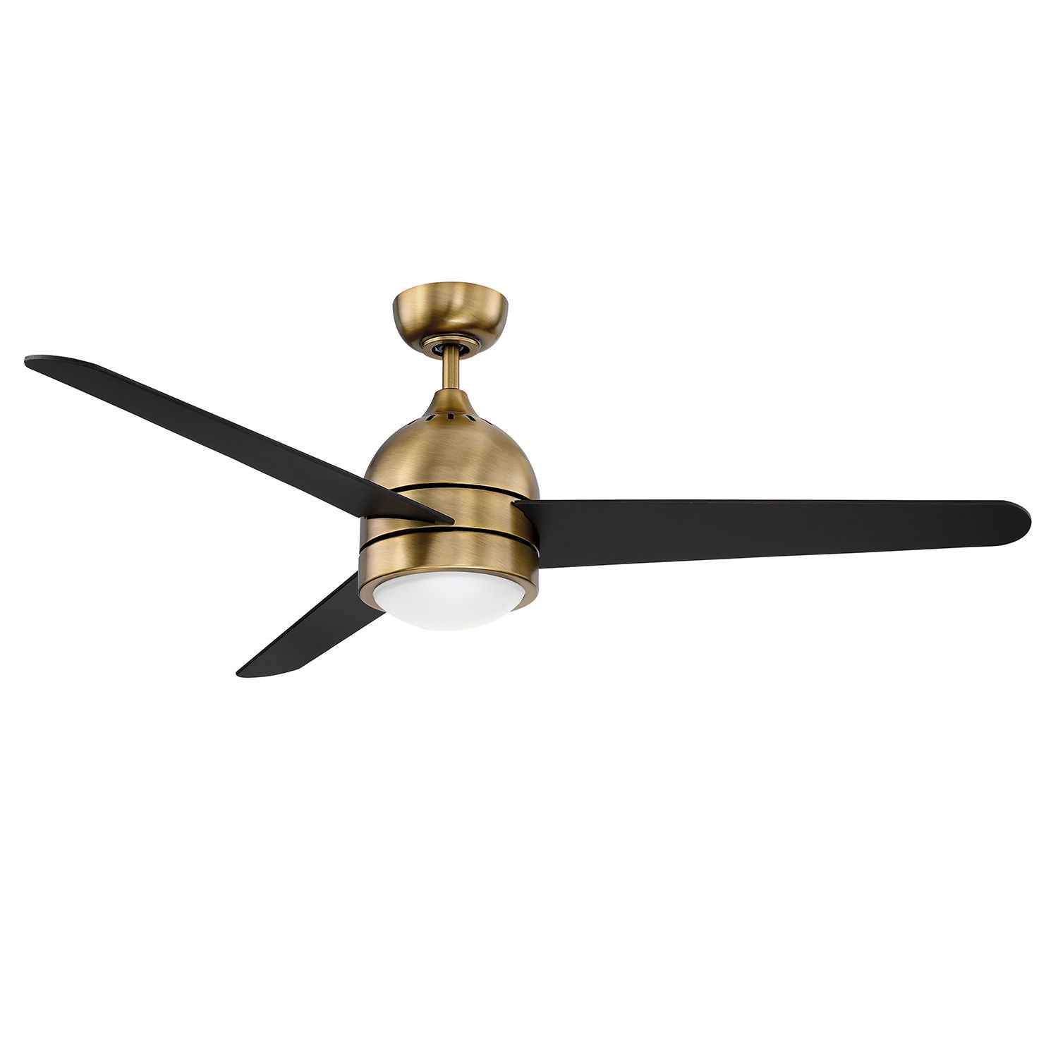 ZIG Ventilateur Or, Noir DEL INTÉGRÉ - AC22552-NAB | KENDAL