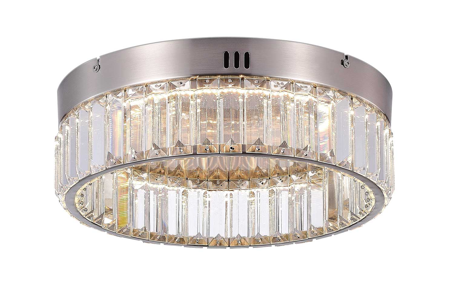 STELLA Flush mount Nickel INTEGRATED LED - AC6724SN | ARTCRAFT